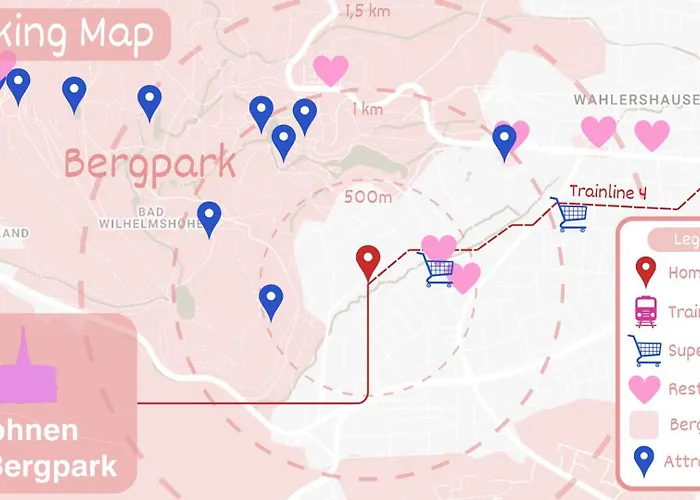 Mit 2 Schlafzimmern Am Bergpark Wilhelmshoehe *